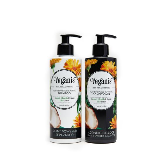 Combo Kit Shampoo + Acondicionador + Crema Corporal Coco y Calendula Veganis