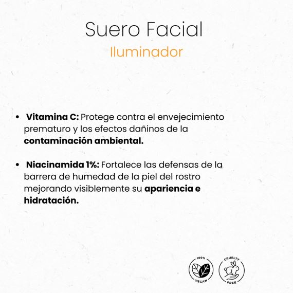 Suero Facial Iluminador Vitamina C 30 ml Biobellus