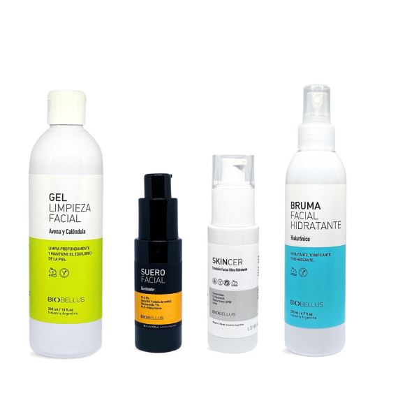 Combo Kit Rutina Facial Completa Iluminadora Biobellus