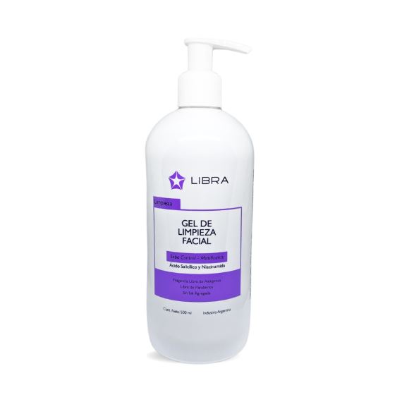 Gel de Limpieza Facial Piel Grasa Acido Salicilico 500 ml Libra