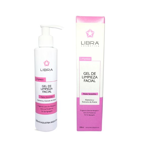 Gel de Limpieza Facial Piel Sensible Avena 200 ml Libra