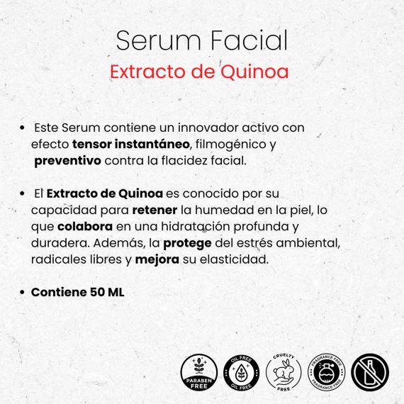 Serum Facial Antiage Instant Lift Extracto de Quinoa 50 ml Libra