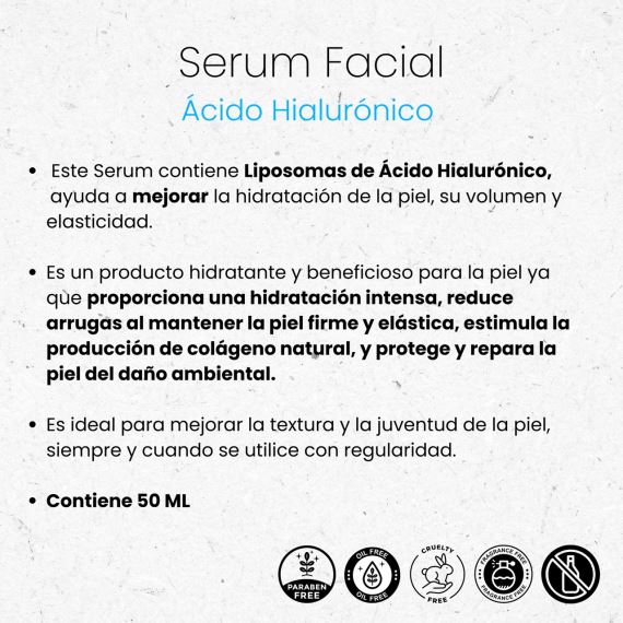 Serum Booster Facial Acido Hialuronico Hidratante 50 ml Libra