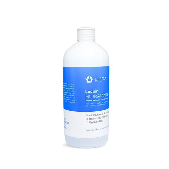 Locion Facial Tonica Hidratante Todo Tipo de Piel 500 ml Libra