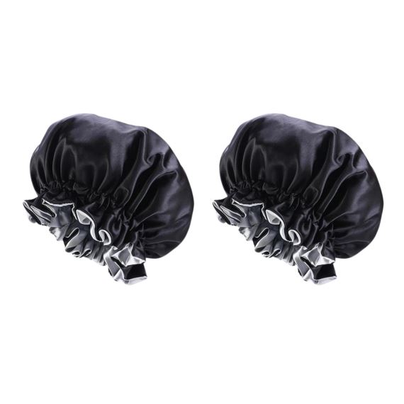 Gorro de Raso Tipo Satén Antifrizz Dormir Reversible X2 Unidades