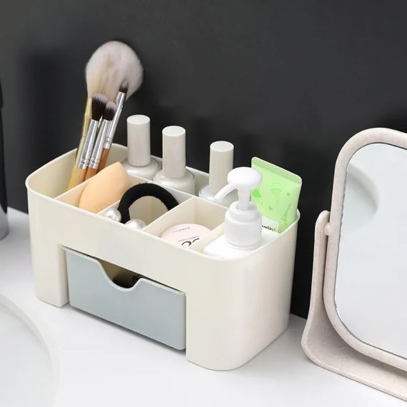 Organizador Maquillaje Cosmeticos C/Cajón De Color Plastico Reforzado