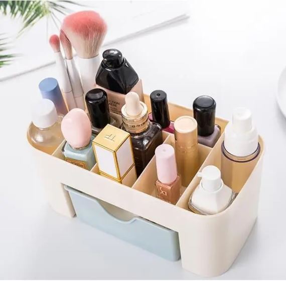 Organizador Maquillaje Cosmeticos C/Cajón De Color Plastico Reforzado