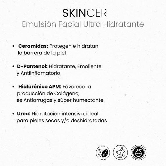 Emulsion Facial Ultra Hidratante Skincer Ceramidas 50 g Biobellus