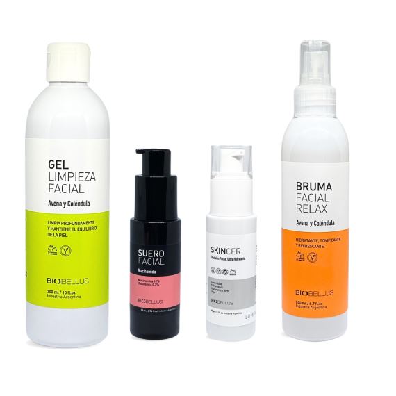 Combo Kit Rutina Facial Completa Todo Tipo de Piel Biobellus