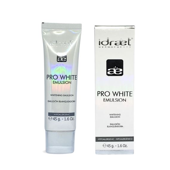 Emulsion Pro White Blanqueadora Aclarante Manchas 45 g Idraet