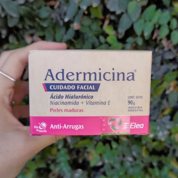 Crema Facial Acido Hialuronico Antiarrugas 90 g Adermicina